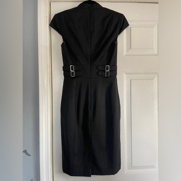 TED BAKER LONDON AGNES BUCKLE WAIST SHEATH PENCIL DRESS SIZE TB 0 NWOT - Picture 5 of 8